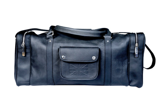 Taurus88 Cow Leather black Duffle Bag