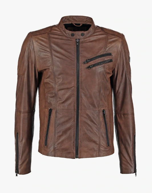 Taurus88 Brown Sheep Leather Jacket