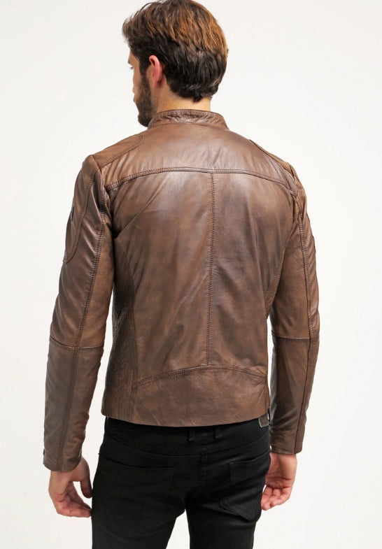 Taurus88 Brown Sheep Leather Jacket