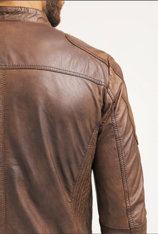 Taurus88 Brown Sheep Leather Jacket